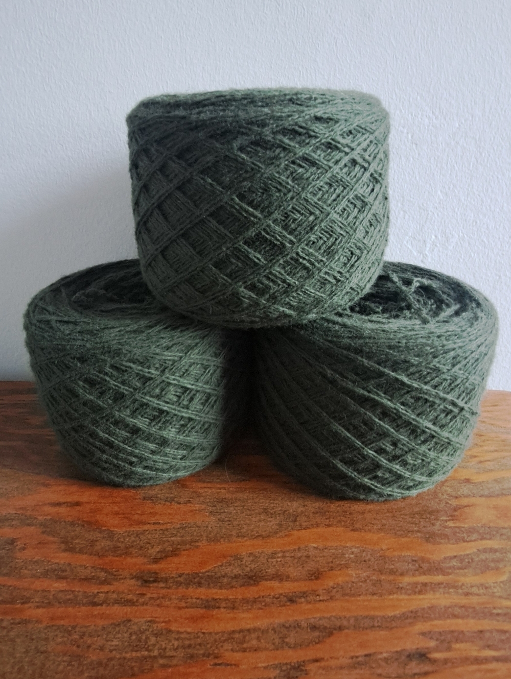 Lambs Wool Rich Green Yarn Bundle, 300g